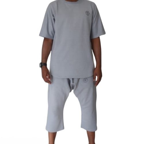 ENSEMBLE KHALIFA JEANS GRIS CLAIR ENSEMBLE TEE-SHIRT & SAROUEL KHALIFA JEANS GRIS CLAIR