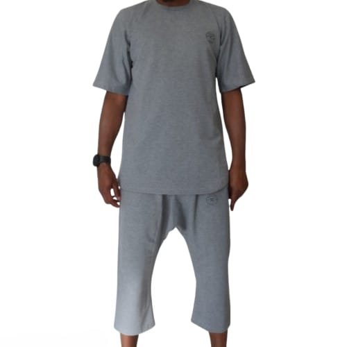 ENSEMBLE KHALIFA JEANS GRIS FONCÉ ENSEMBLE TEE-SHIRT & SAROUEL KHALIFA JEANS GRIS FONCÉ